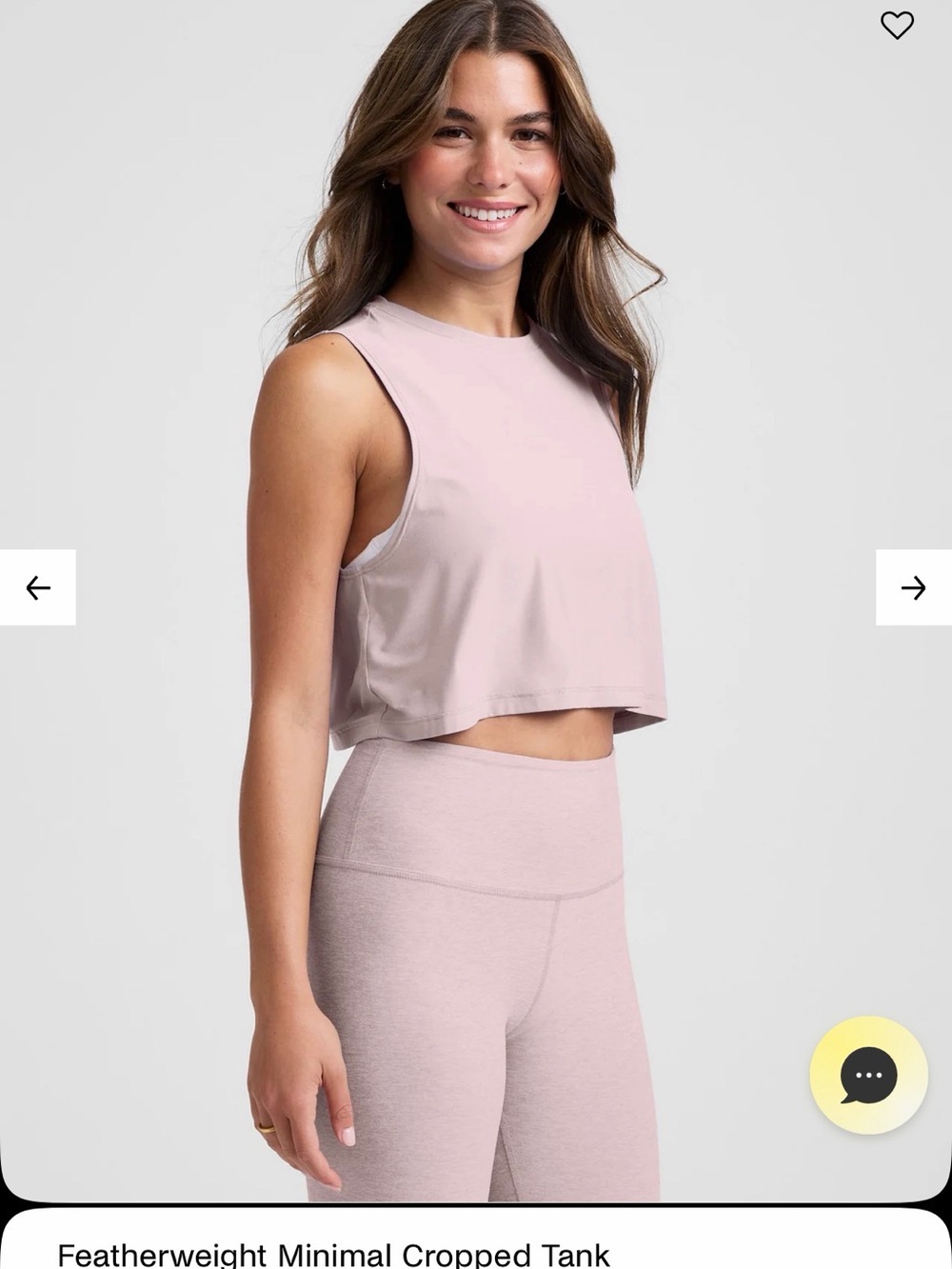 Beyond Yoga Chai Cropped Tank